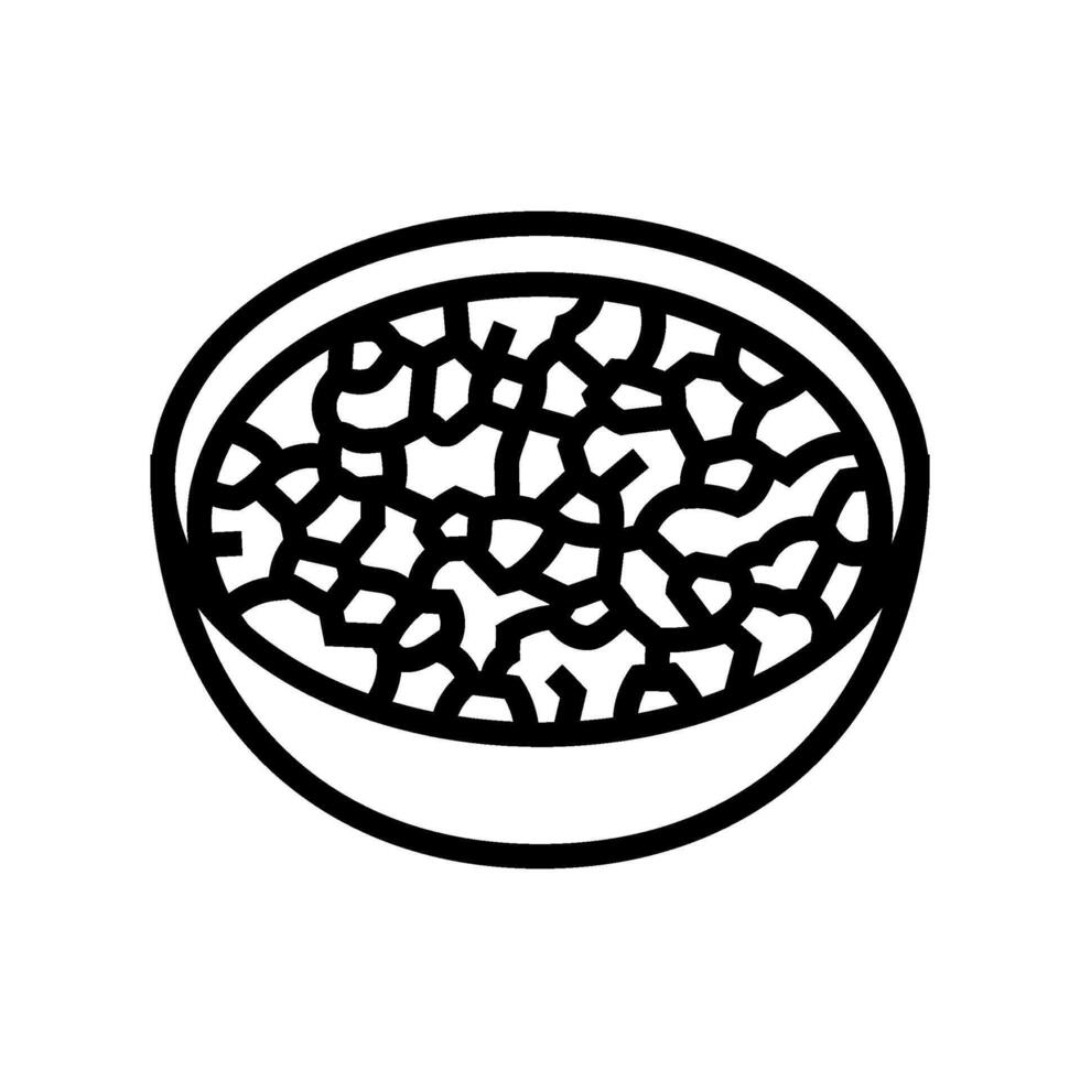 salsa condiment line icon illustration vector