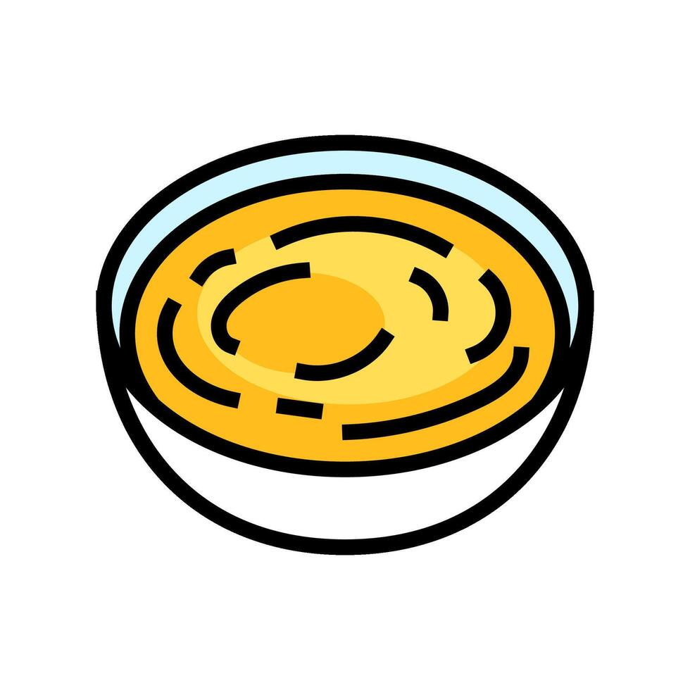 honey mustard condiment color icon illustration vector