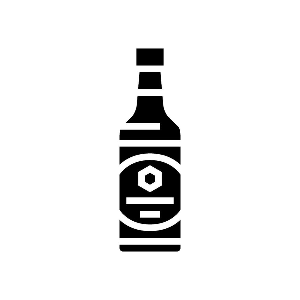 teriyaki sauce condiment glyph icon illustration vector