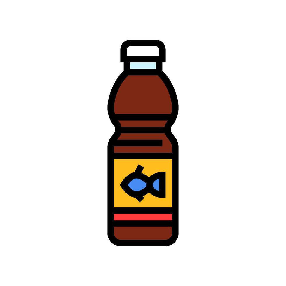 fish sauce condiment color icon illustration vector