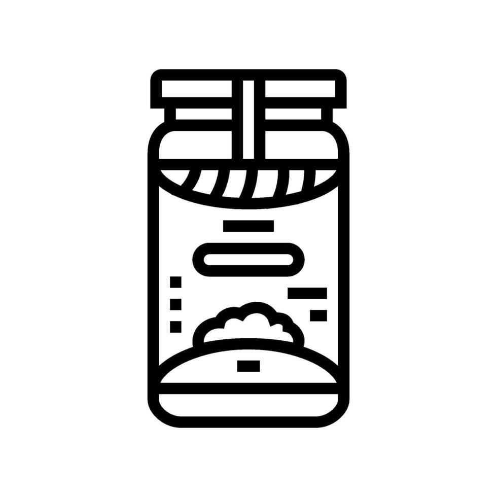 tahini condiment line icon illustration vector