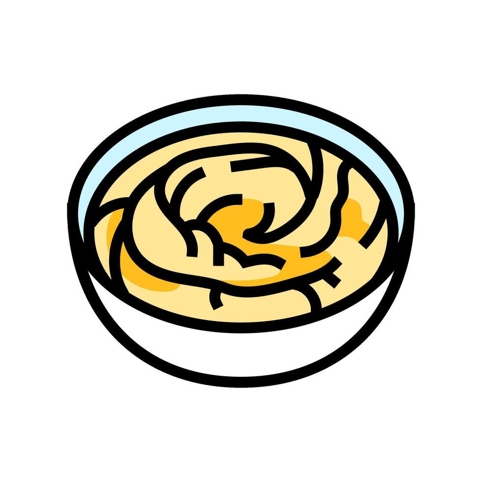 hummus condiment color icon illustration vector