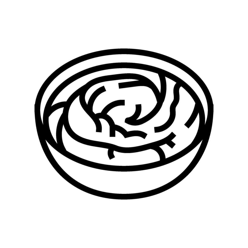 hummus condiment line icon illustration vector