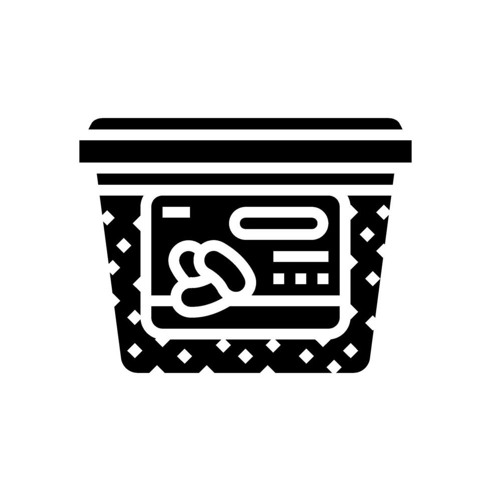 miso pastec condiment glyph icon illustration vector