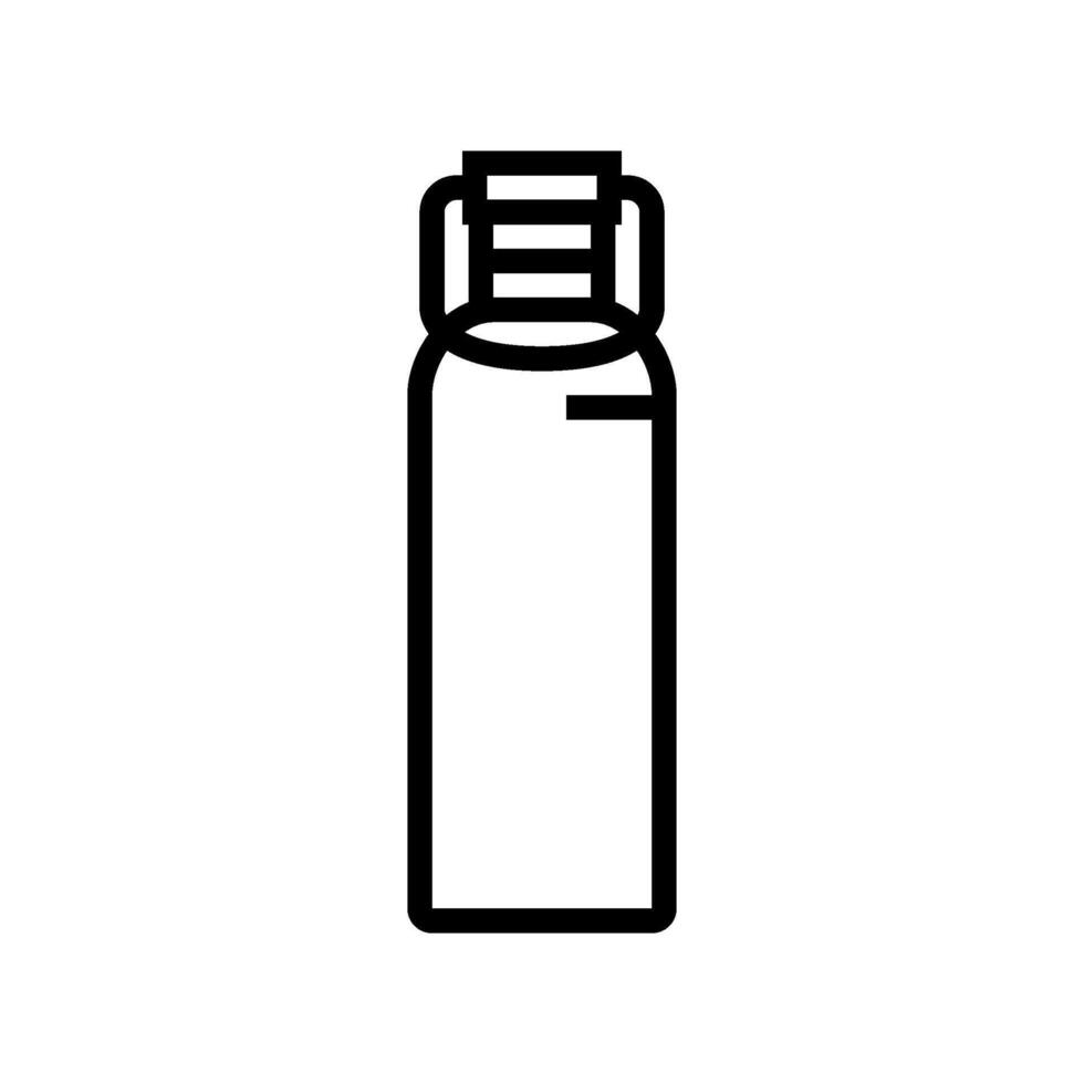 water bottle titanium line icon illustration vector
