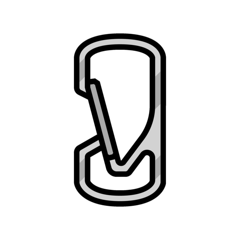 carabiners titanium ultralight color icon illustration vector
