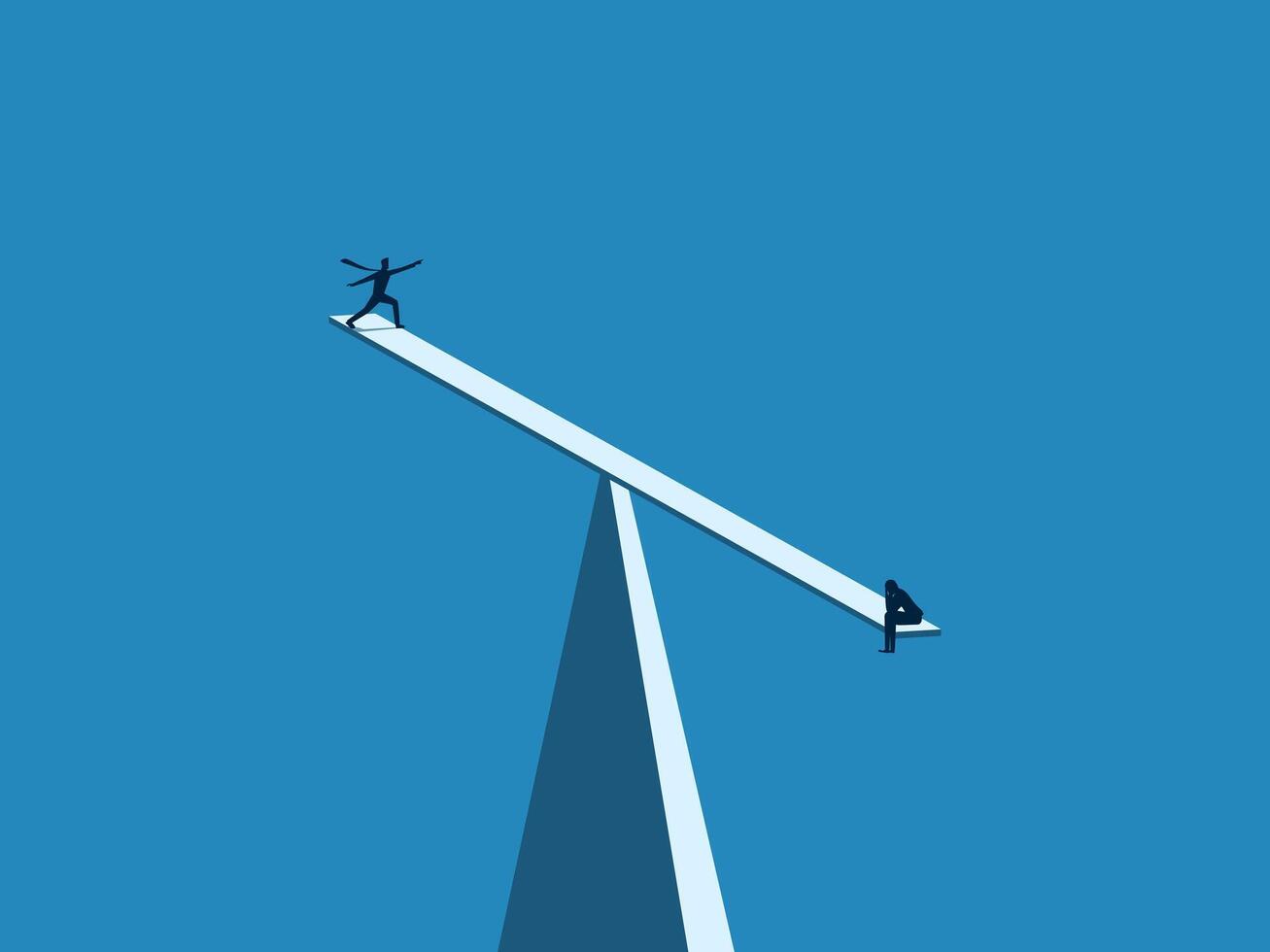 Bosses who are committed to their employees are sad on the balance vector