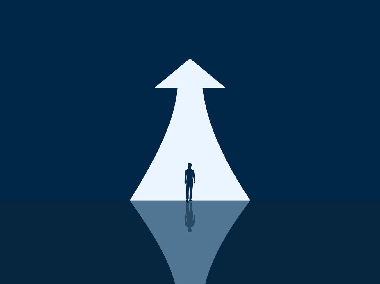 Success, Businessmen Entering the Growth Gate vector