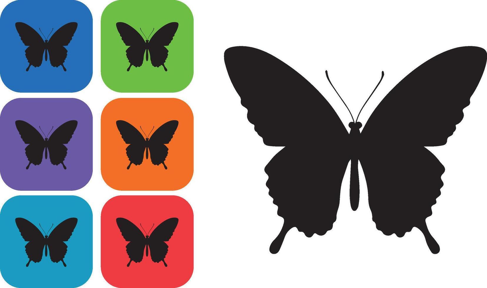 butterfly icon illustration vector