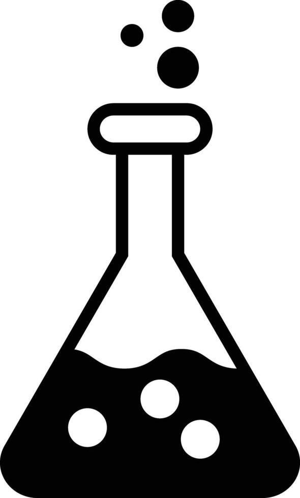 Lab flasks test icon, flasks for chemical experiments. Glass flask for alchemy, magic drinks. Science laboratory icons. Chemistry icon. vector