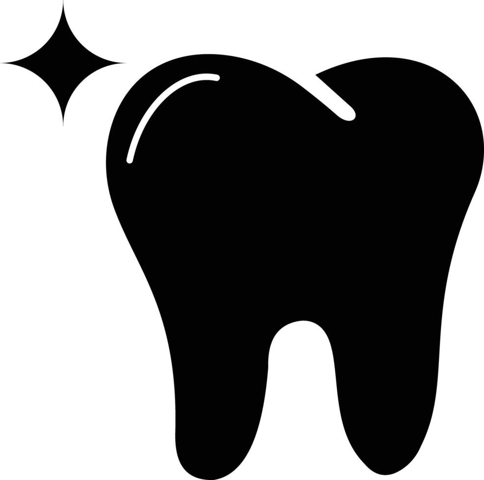 shiny tooth icon from dentist collection. Thin linear shiny tooth, medical, dental outline icon isolated on white background. healthy teeth icon vector