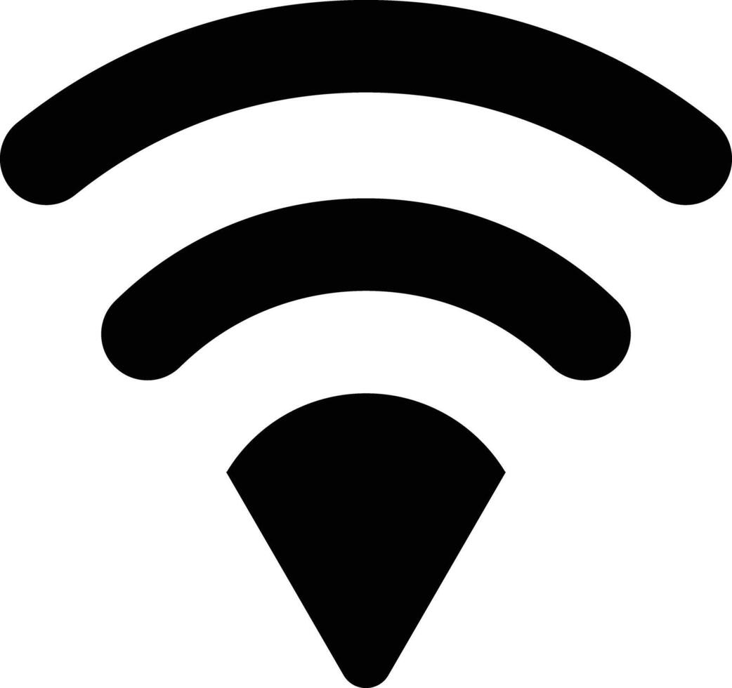 WIFi icon. flat black . isolated on white background. design in trendy style. illustration vector
