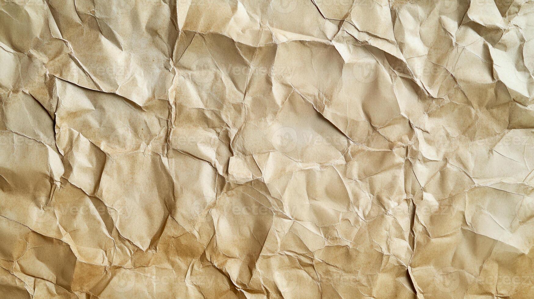 Crumpled paper texture background photo