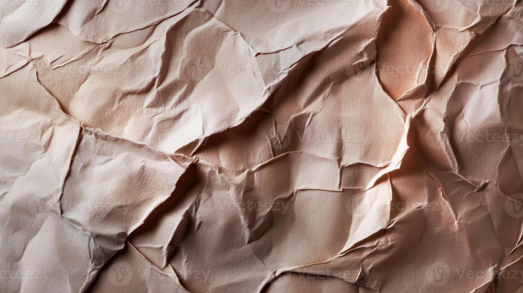 Crumpled paper texture background photo