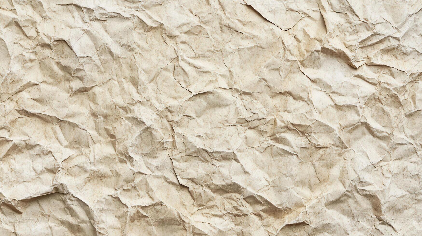 Crumpled paper texture background photo