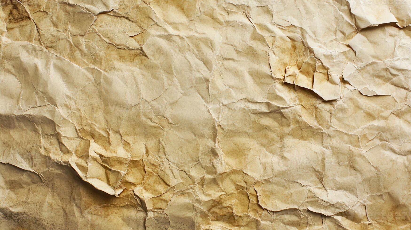 Crumpled paper texture background photo