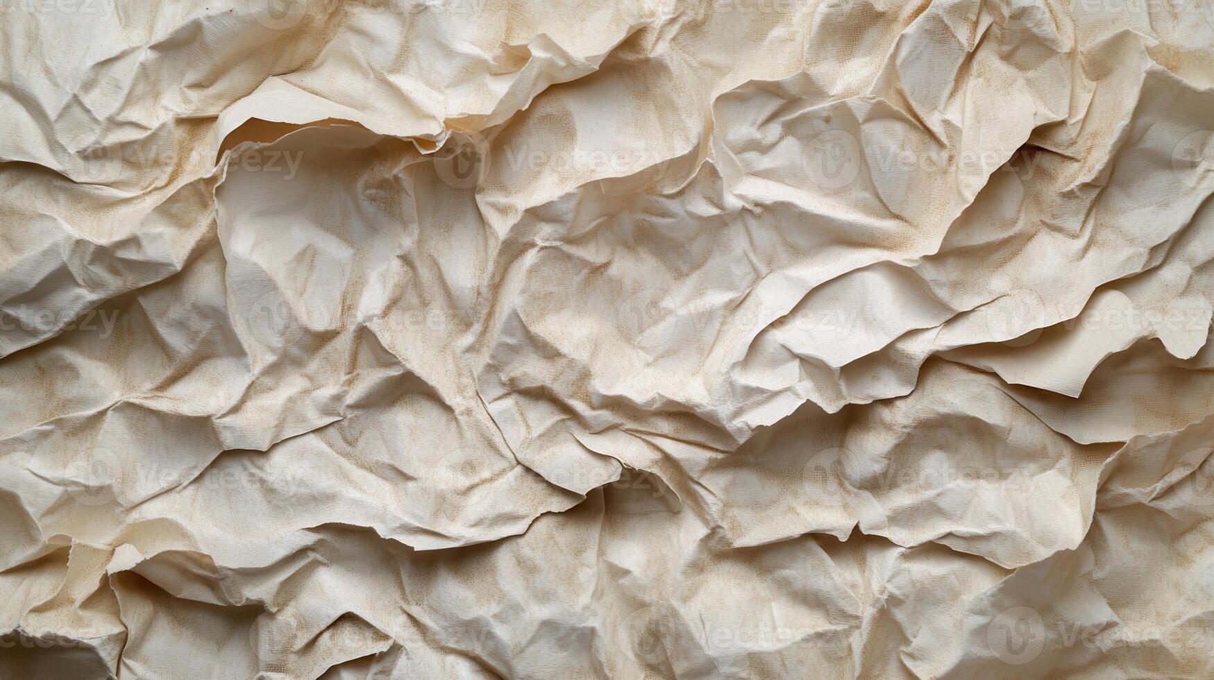 Crumpled paper texture background photo
