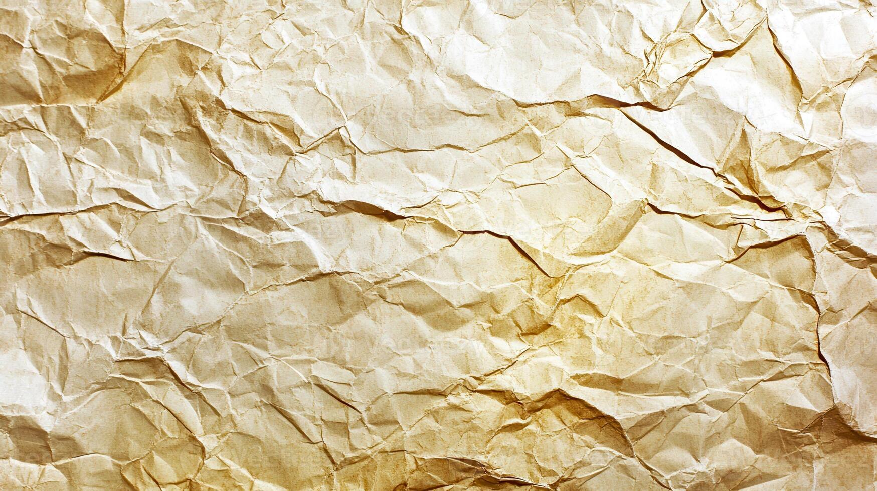 Crumpled paper background with a white background photo