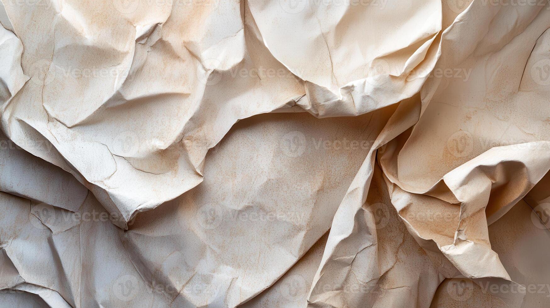 Crumpled paper texture background photo