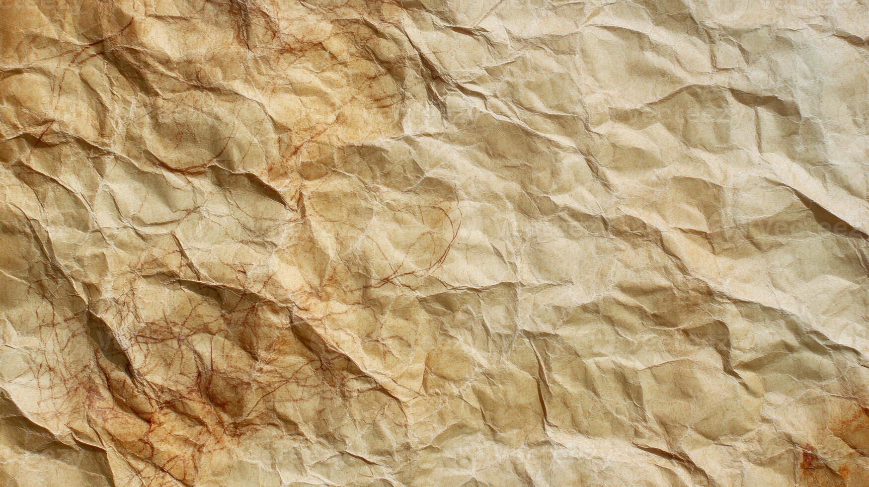 Crumpled paper texture background photo