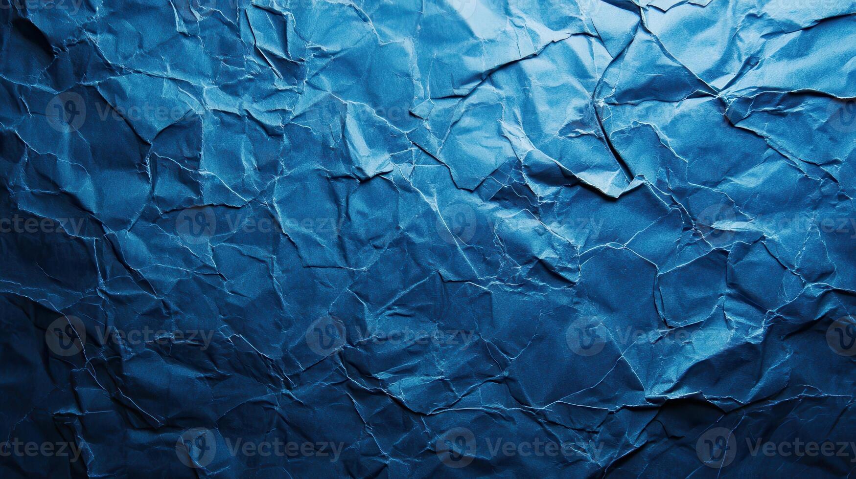 Crumpled blue paper background photo