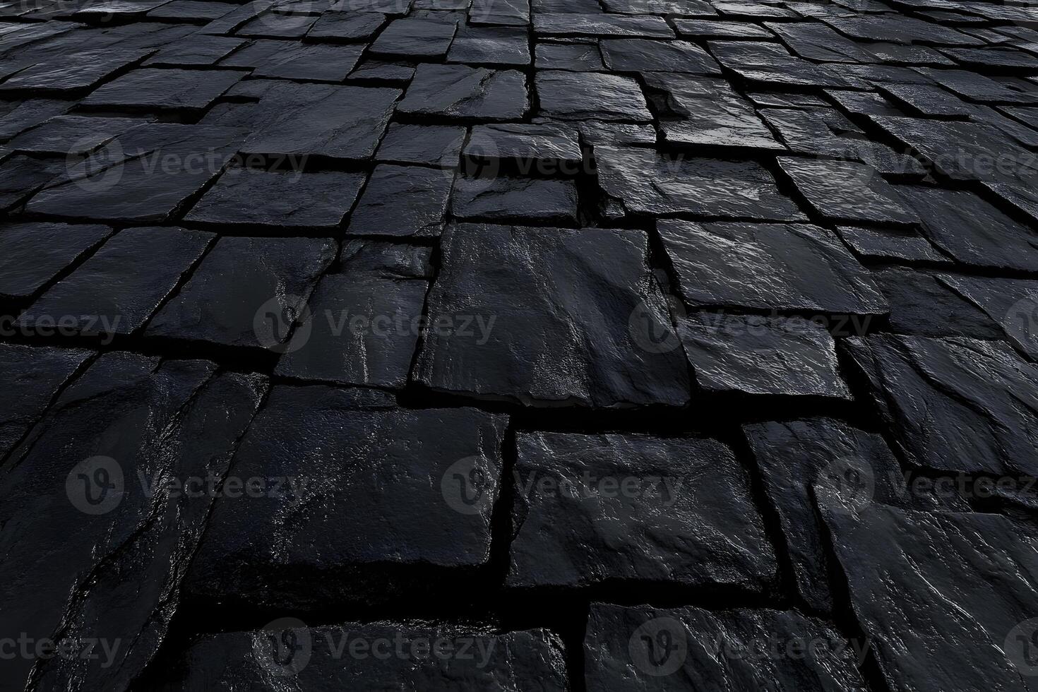 Dark stone pavement texture, outdoor, background, design photo
