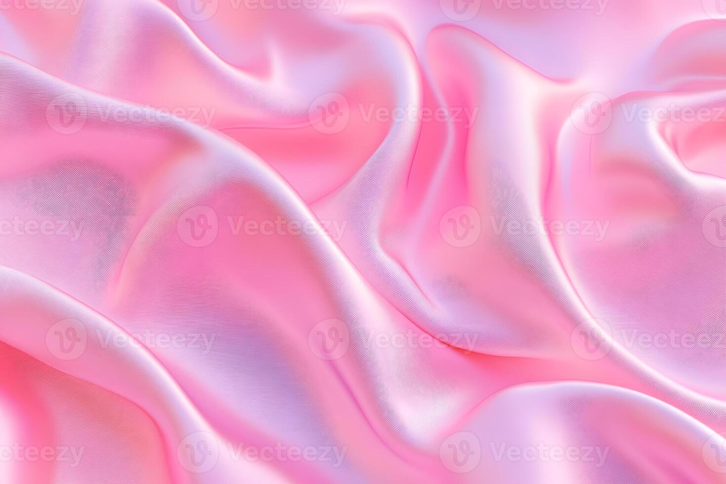 Pink silk fabric texture, draped, studio shot, soft light, background blur, design photo