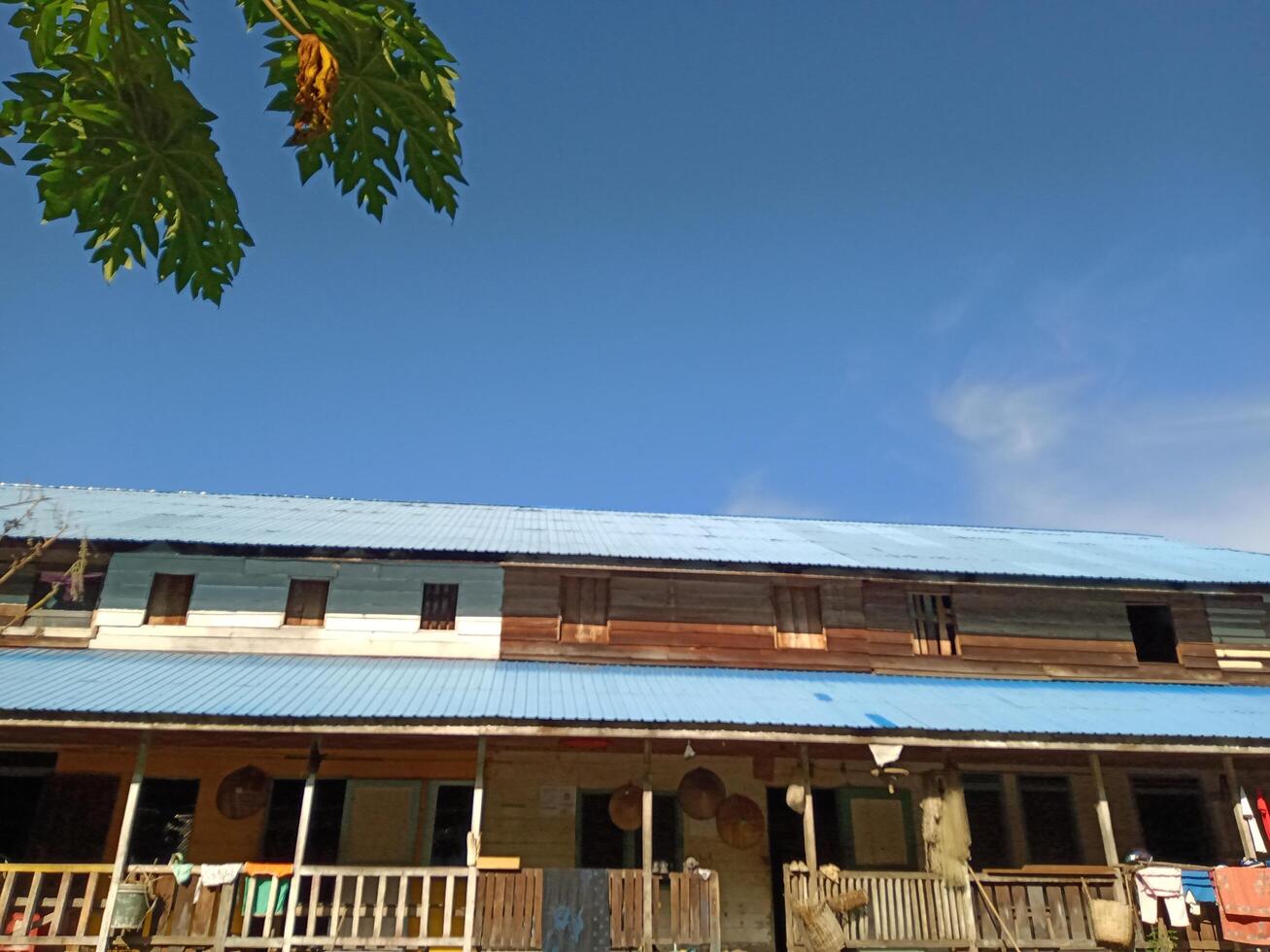Dayak Iban People's Rumah Panjang photo
