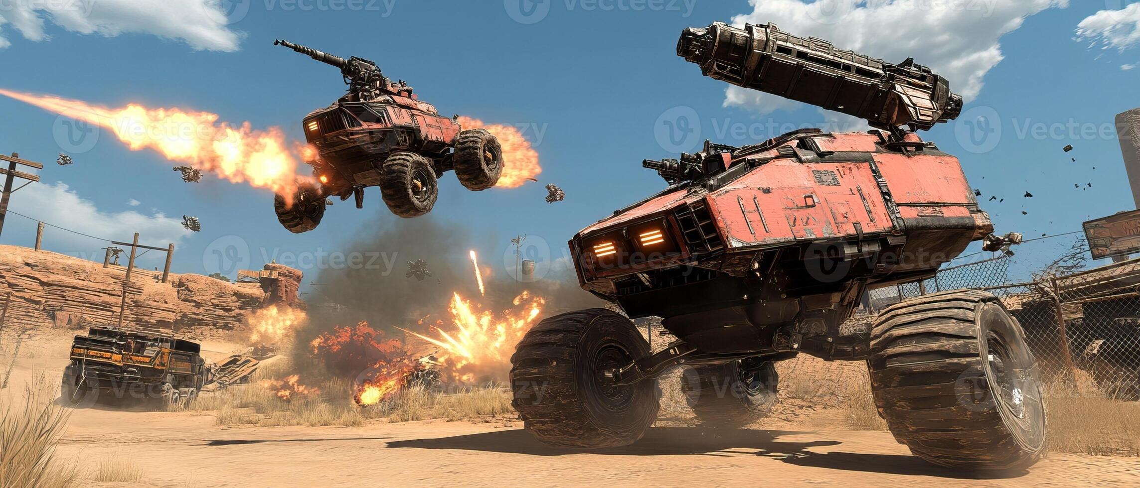 Desert Combat Vehicles Battle photo