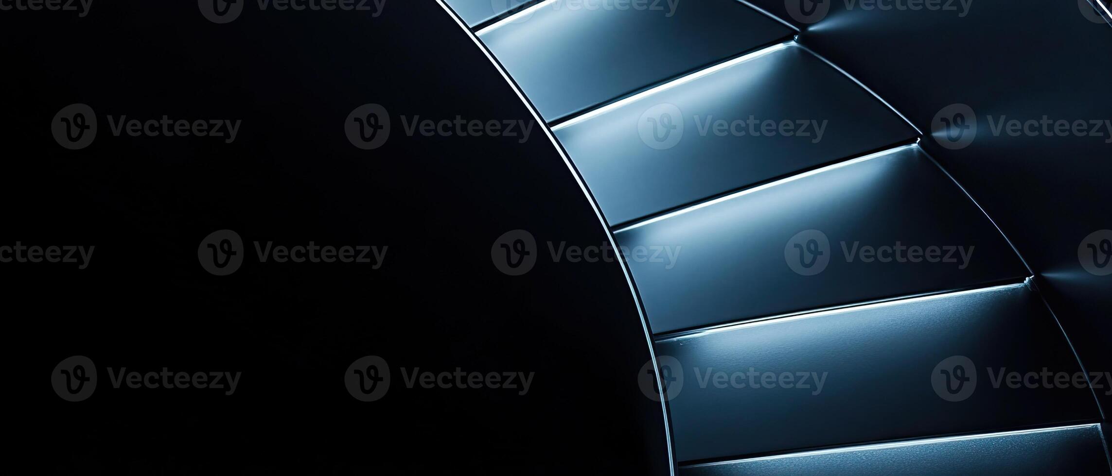 Turbine Blades Close-up, Dark Background, Industrial Setting photo