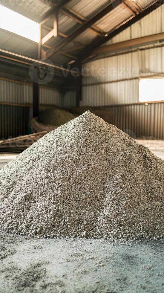 Massive Pile of Construction Material in a Warehouse photo