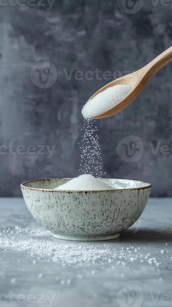 Sugar Pouring into a Bowl - Sweet Treat photo