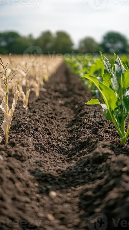 A Bountiful Field of Crops Under the Sunlight photo