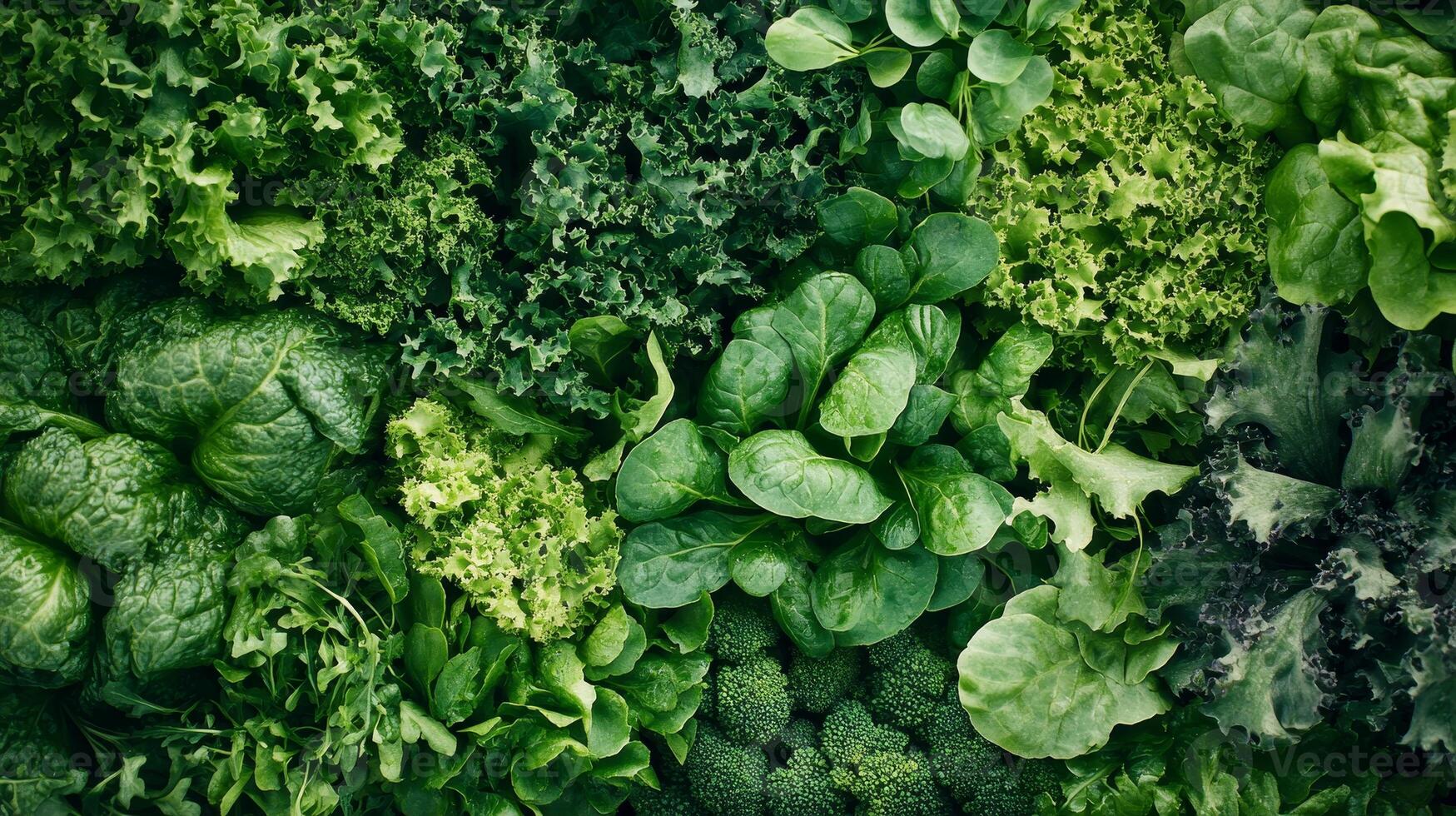 A Bountiful Array of Fresh, Vibrant Green Vegetables photo