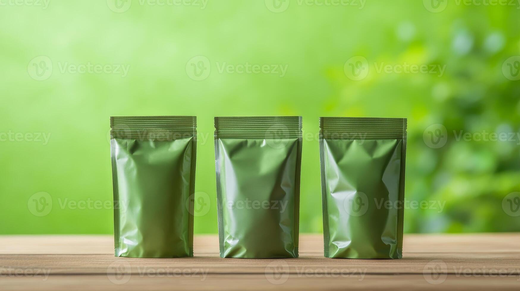 Elegant Green Packaging Design for Sustainable Products photo