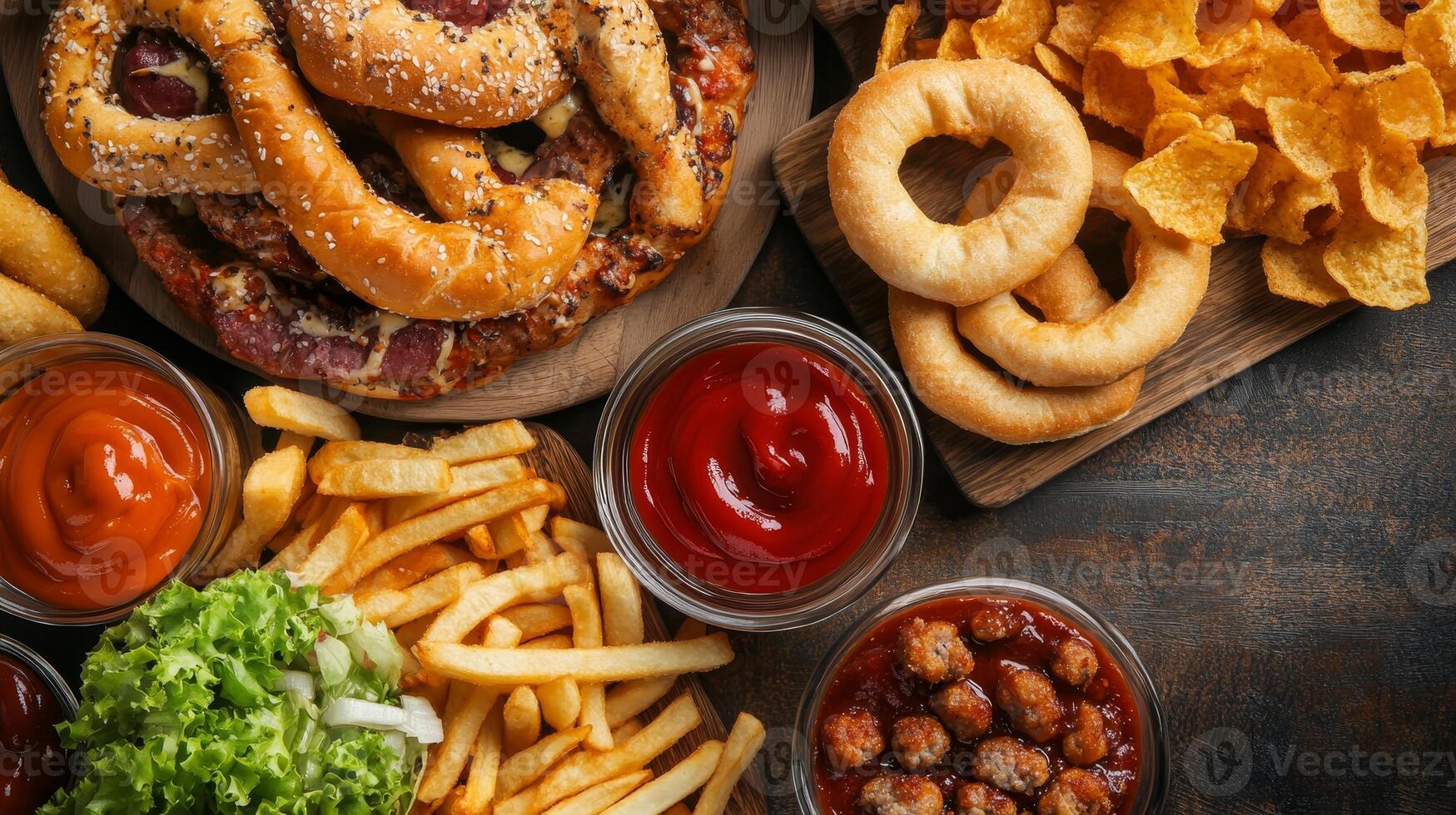 A Delicious Array of Fast Food Favorites photo