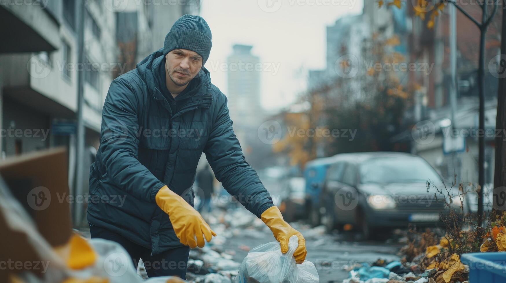 Urban Cleanup Effort A Dedicated Individual Makes a Difference photo