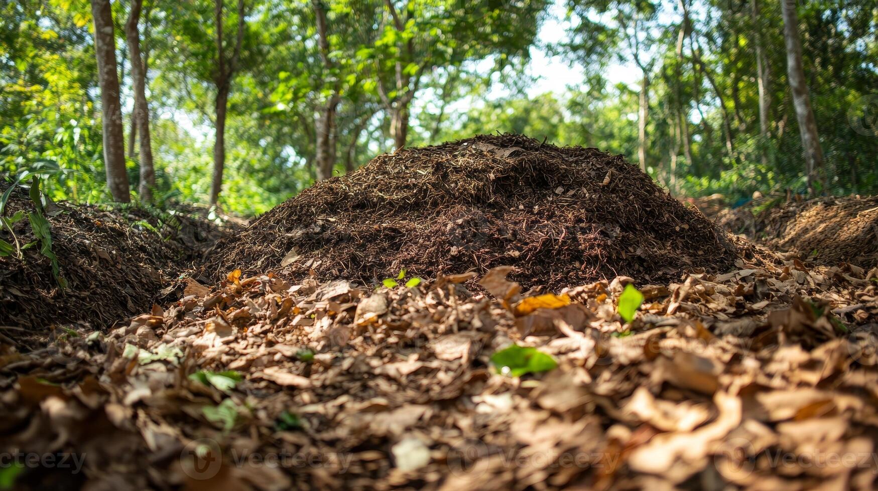 Ant Hill in Forest - A Natural Beauty photo