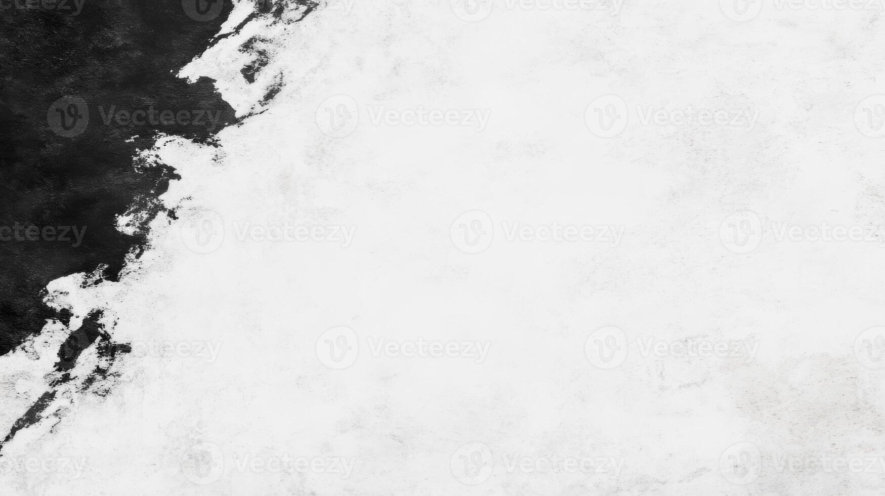 Bold Black Splashes on White Abstract Canvas photo