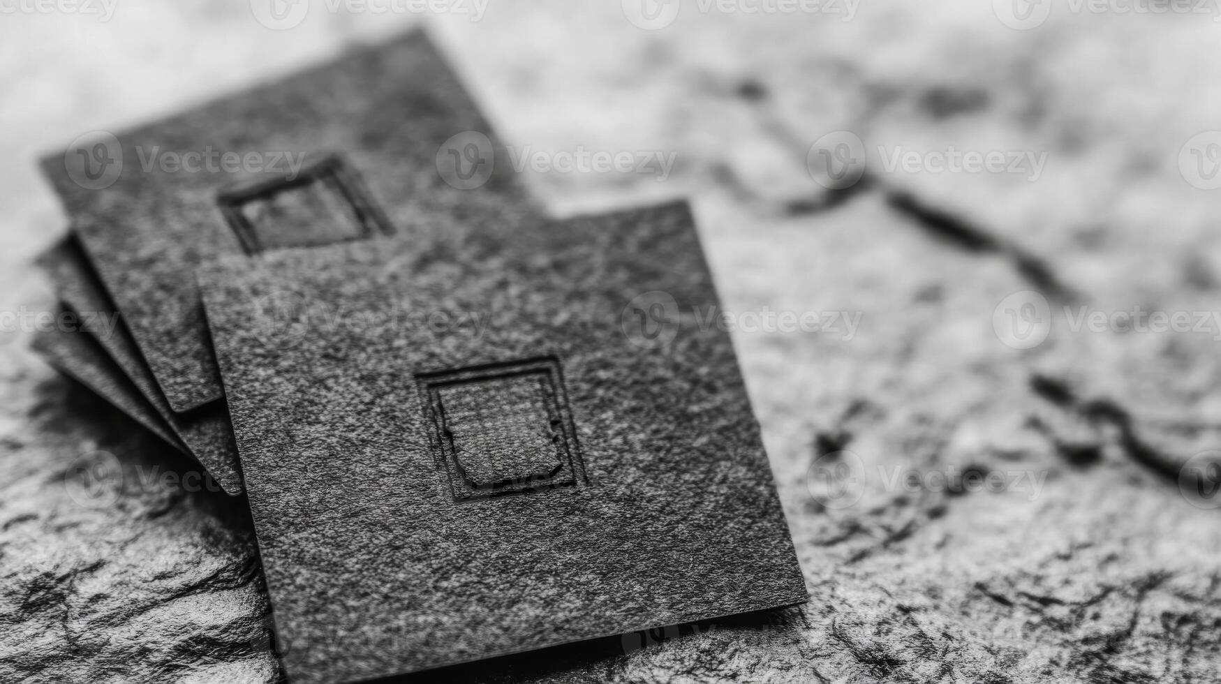 Monochrome textured square micro components photo