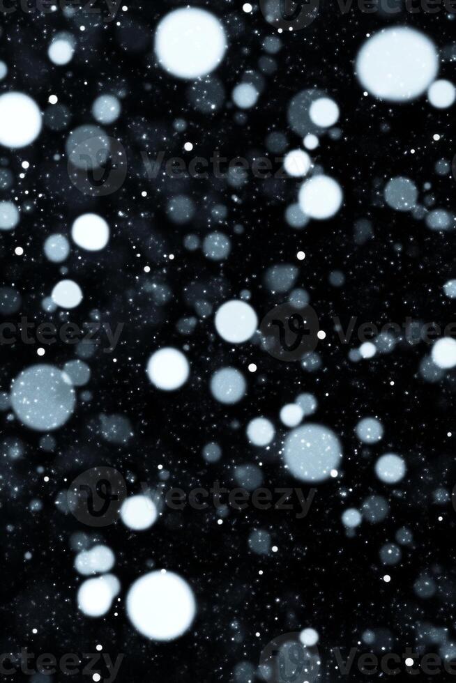 Abstract white circles dark background photo