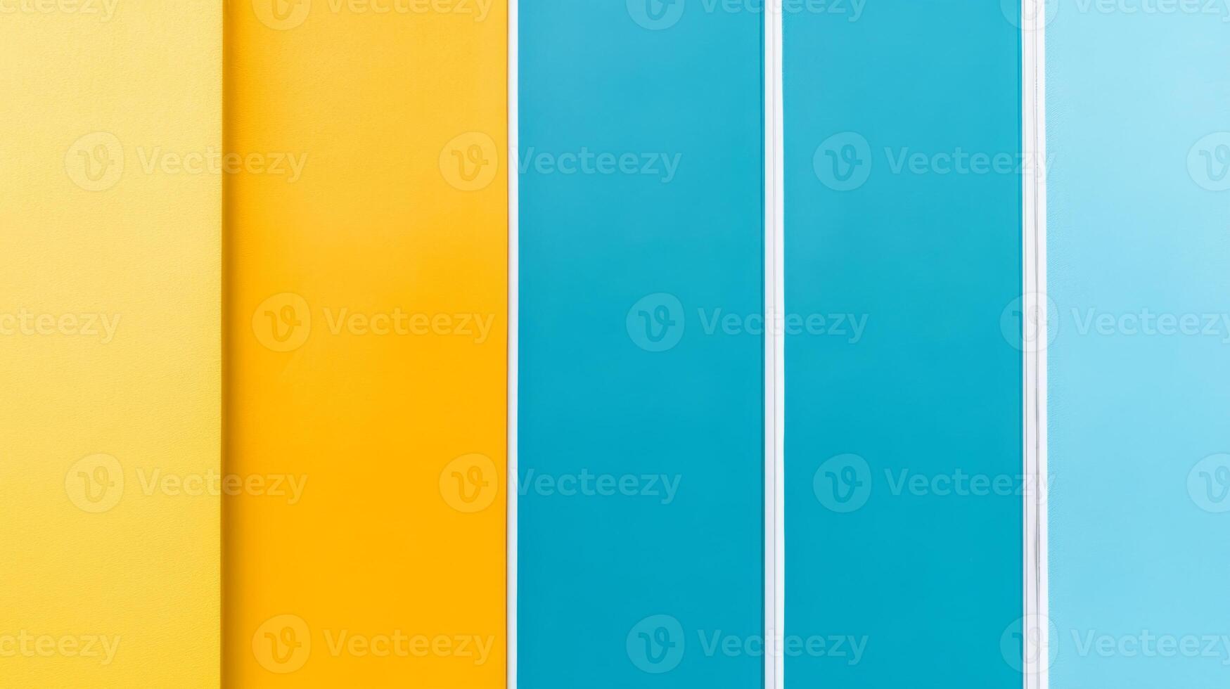 Colorful Vertical Panels of Yellow Orange and Blue Tones photo