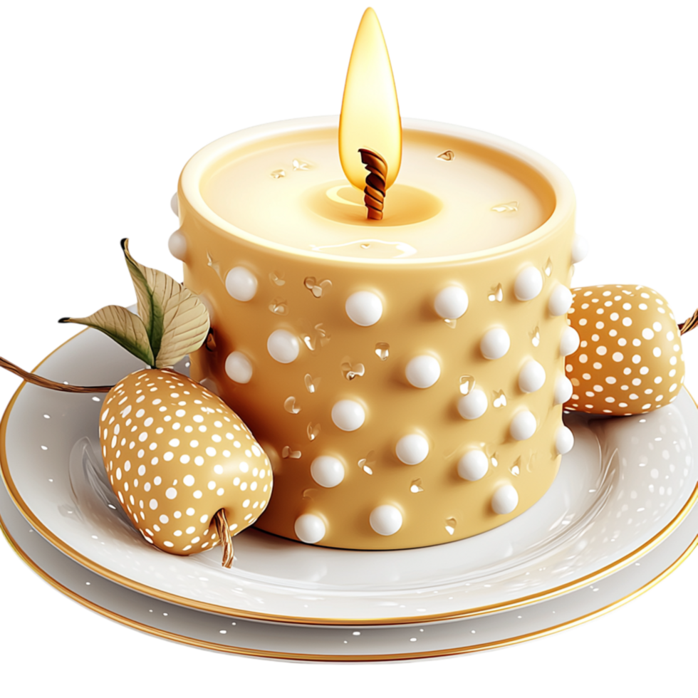 Decorative golden cle intricate pearllike details a soft warm glow png