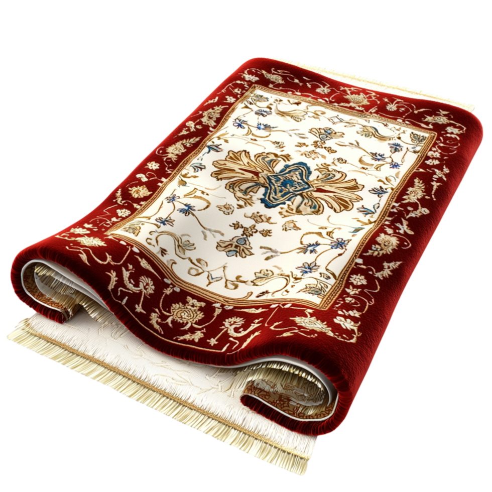 Decorative Golden Embroidered Fabric Roll Adorned Regal Patterns png