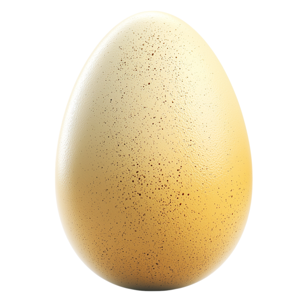 Golden Speckled Egg a Smooth Glossy Surface Reflecting Radiant Light png