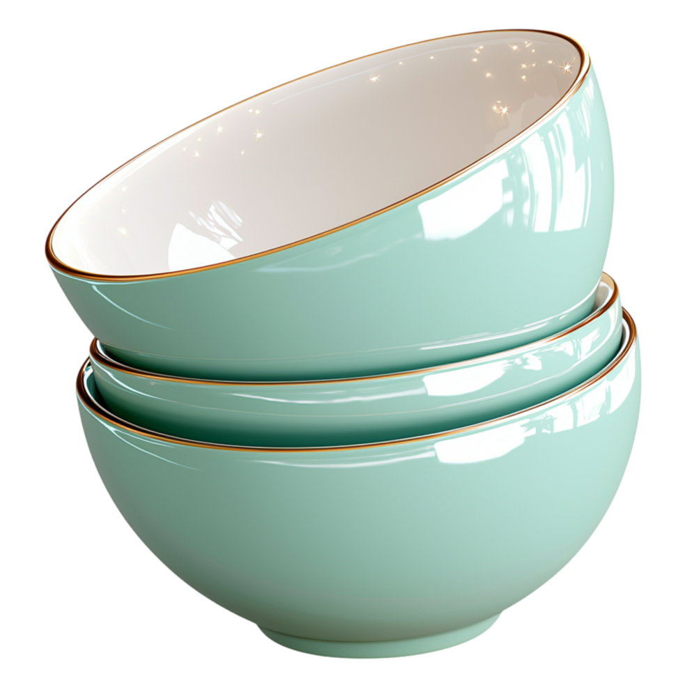Celestial Glow Sparkling Blue Silver Bowl Illuminating a Magical Aura png