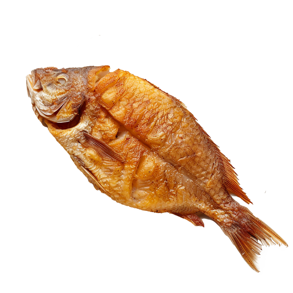 Crispy Fried Fish Delicious Seafood Golden Brown png