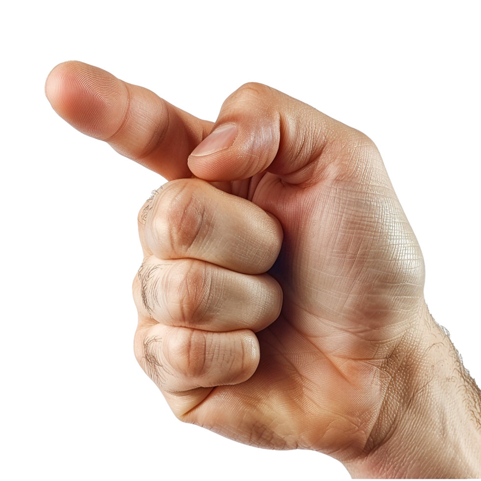 Hand pointing finger gesture direction indication png