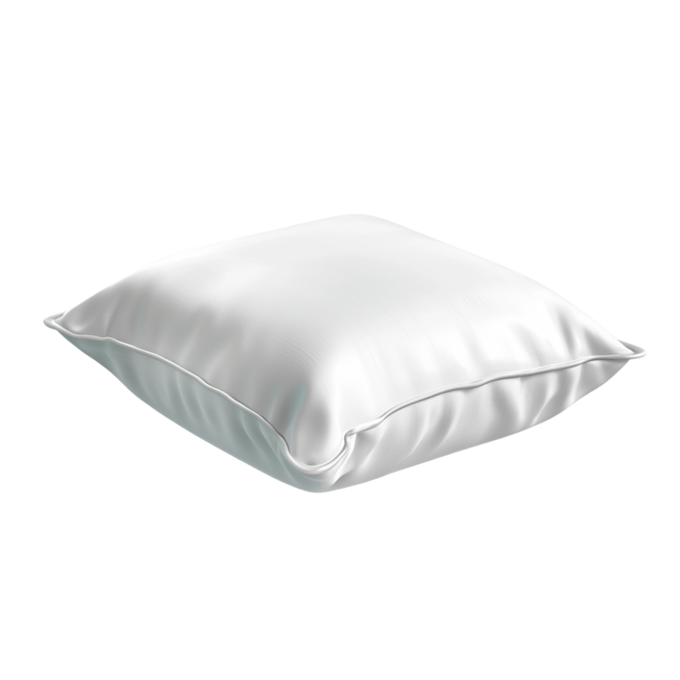 Plush White Pillow a Smooth Fabric an Inviting Softness png