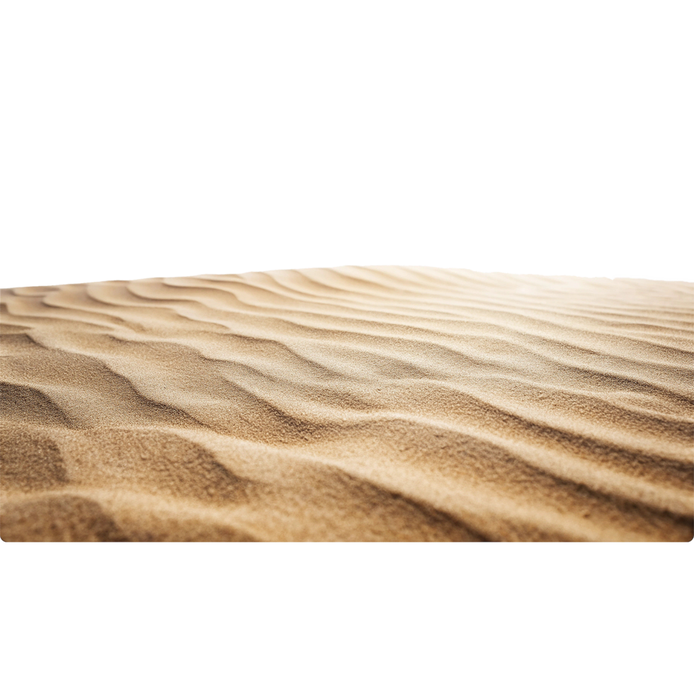 Beautiful Ripples in the Desert Sand Under Bright Sunlight png